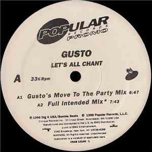 Gusto - Let's All Chant flac download