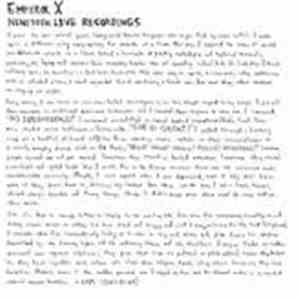 Emperor X - Nineteen Live Recordings flac download