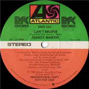Nancy Martin - Can't Believe flac download
