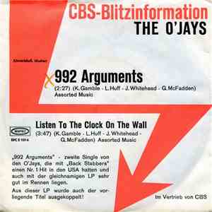The O'Jays - 992 Arguments flac download