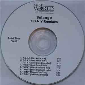 Solange  - T.O.N.Y Remixes flac download