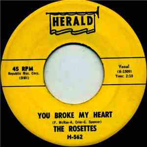The Rosettes  - You Broke My Heart / It Must Be Love flac download