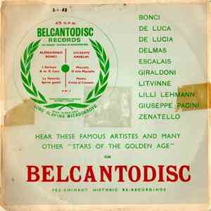 Giuseppe Anselmi, Alessandro Bonci - Giuseppe Anselmi: Giordano - Marcella: O Mia Marcella / Paderewski - Manru: Come Al Sol Cocente flac download