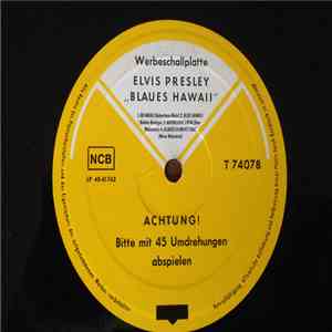 Elvis Presley - Werbeschallplatte "Blaues Hawaii" flac download