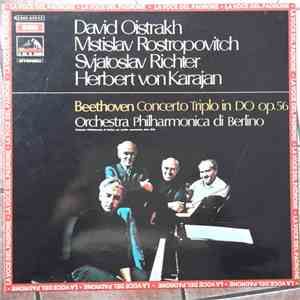 Beethoven, David Oistrakh, Mstislav Rostropovitch, Sviatoslav Richter, Herbert von Karajan, Orchestra Filarmonica Di Berlino - Concerto Triplo In Do Op. 56 flac download