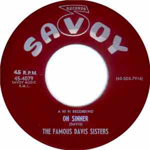 The Famous Davis Sisters - Oh Sinner / More Than All flac download