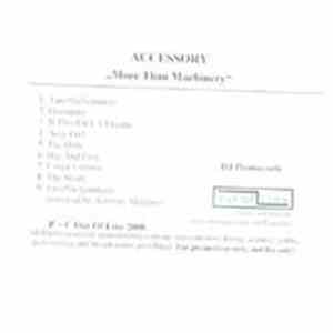 Accessory - More Than Machinery flac download