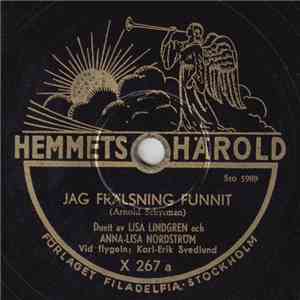 Lisa Lindgren  Och Anna Lisa Nordström - Jag Frälsning Funnit / I Min Bönevrå flac download