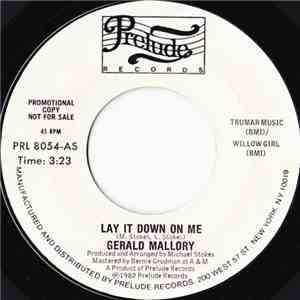 Gerald Mallory - Lay It Down On Me flac download