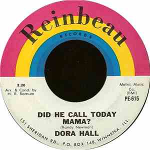 Dora Hall - Did He Call Today, Mama? / It's All Over flac download