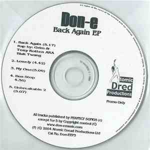 Don-e - Back Again EP flac download