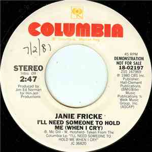 Janie Fricke - I'll Need Someone To Hold Me (When I Cry) flac download