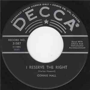 Connie Hall - I Reserve The Right flac download