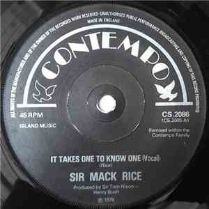 Sir Mack Rice - It Takes One To Know One flac download