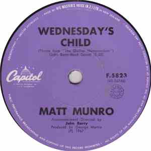 Matt Monro - Wednesday's Child flac download
