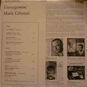 Maria Cebotari - Unvergessene Maria Cebotari flac download