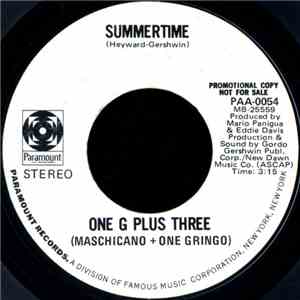 One G Plus Three (Maschiano + One Gringo) - Summertime / Poquito Soul flac download
