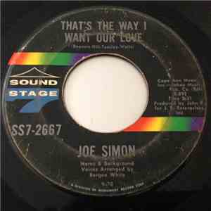Joe Simon - That's The Way I Want Our Love / When flac download