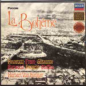 Puccini - Pavarotti · Freni · Ghiaurov · Harwood · Panerai · Maffeo · Berlin Philharmonic Orchestra · Herbert von Karajan - La Bohème flac download