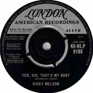 Ricky Nelson  - I'm Not Afraid / Yes, Sir, That's My Baby flac download