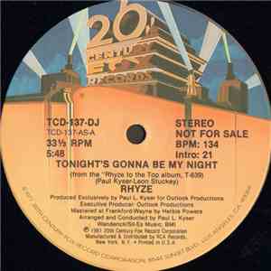 Rhyze - Tonight's Gonna Be My Night flac download
