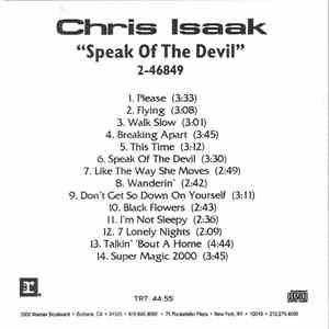 Chris Isaak - Speak Of The Devil flac download