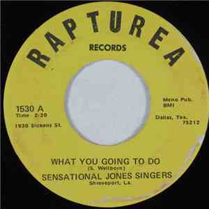 Sensational Jones Singers - What You Going To Do / I Don't Know What It Is flac download