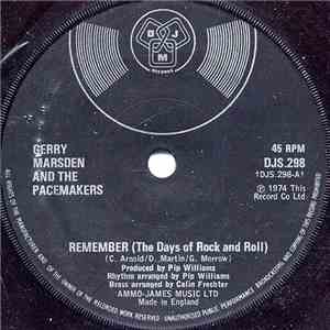 Gerry Marsden And The Pacemakers - Remember (The Days Of Rock And Roll) flac download