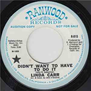 Linda Carr - Didn't Want To Have To Do It flac download