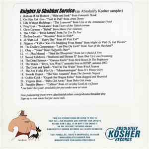 Various - Knights In Shabbat Service (An Absolutely Kosher Sampler) flac download