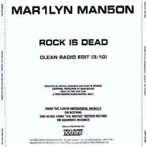Mar1lyn Man5on - Rock Is Dead flac download