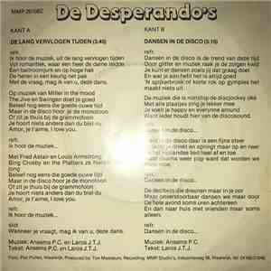 De Desperando's - De Lang Vervlogen Tijden flac download