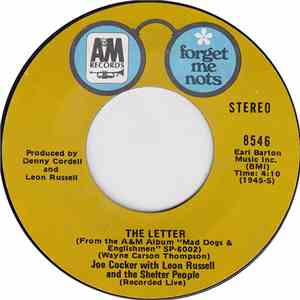 Joe Cocker - The Letter / Cry Me A River flac download