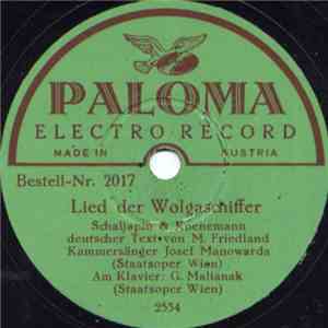 Josef Manowarda - Lied Der Wolgaschiffer / Warschawjanka flac download