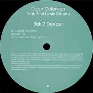 Dean Coleman Feat. Errol Lewis Greene - Bak 2 Deeper flac download