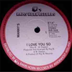 Manny's - I Love You So flac download