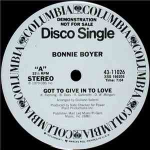 Bonnie Boyer - Got To Give In To Love flac download