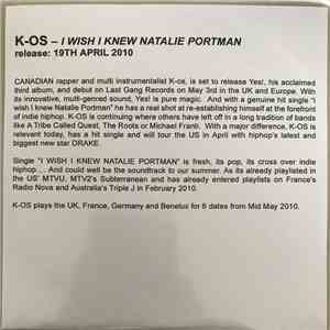 K-OS - I Wish I Knew Natalie Portman flac download