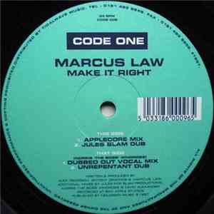 Marcus Law - Make It Right flac download