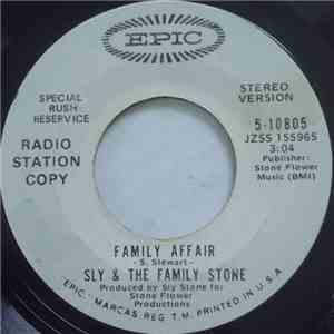 Sly & The Family Stone - Family Affair / Luv N' Haight flac download