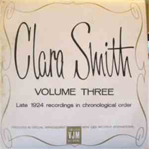 Clara Smith - Volume Three (Late 1924 Recordings In Chronological Order) flac download