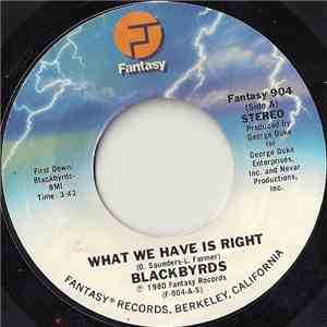 Blackbyrds - What We Have Is Right flac download