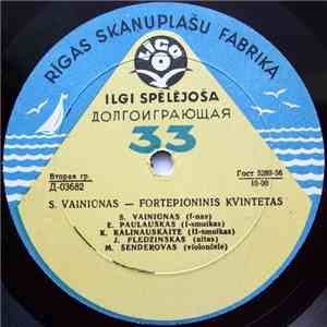 S. Vainiūnas / B. Dvarionas - Fortepioninis Kvintetas / Žiemos Eskizai flac download