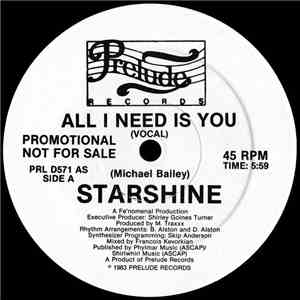 Starshine  - All I Need Is You flac download