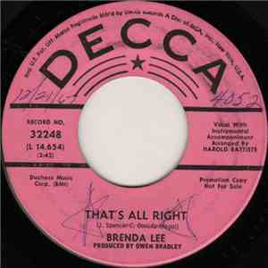 Brenda Lee - That's All Right flac download