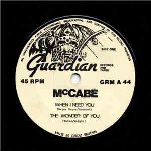 McCabe  - When I Need You flac download