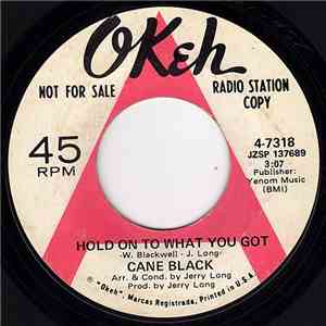 Cane Black - Hold On To What You Got flac download