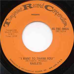 Raelets - I Want To Thank You flac download