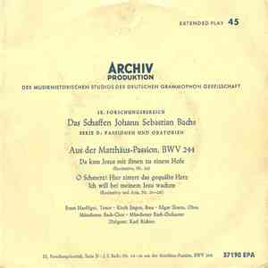 Johann Sebastian Bach, Ernst Haefliger, Kieth Engen, Edgar Shann, Münchener Bach-Chor, Münchener Bach-Orchester, Karl Richter - Nr. 24-26 Aus Der Matthäus-Passion, BWV 224 flac download