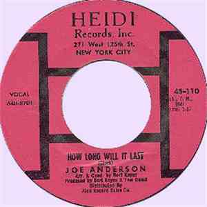 Joe Anderson  - How Long Will It Last flac download